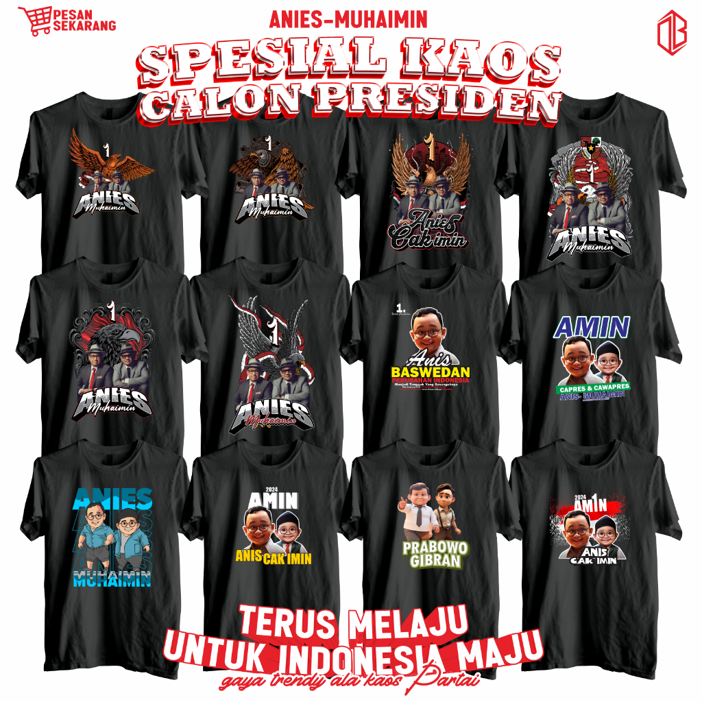 Kaos Relawan Anies Baswedan / Kaos Pilpres 2024 Relawan AMIN