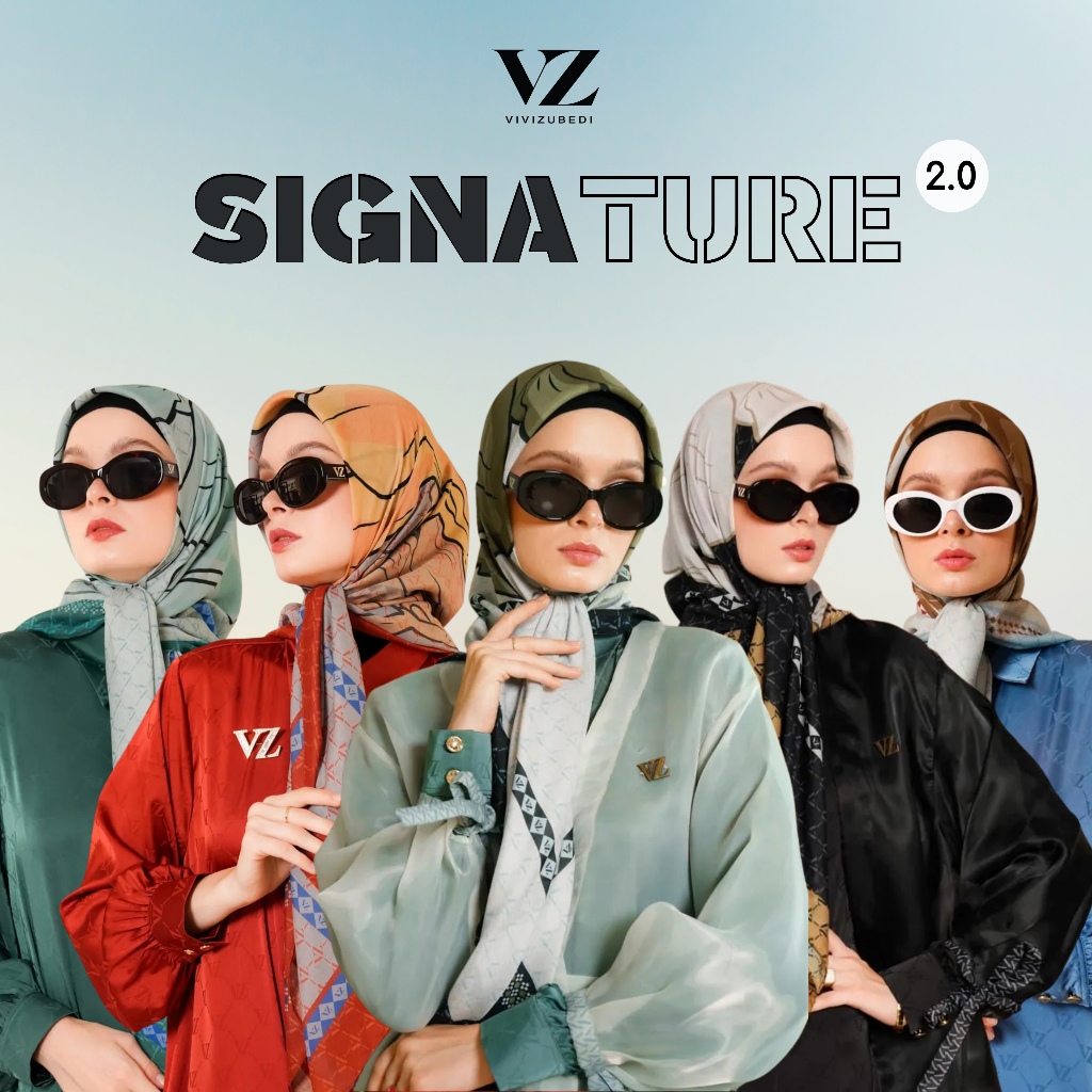 Vivi Zubedi New Signature Scarf / VZ Scarf Signature ORIGINAL by Vivi Zubedi / VZ SIGNATURE SCARF