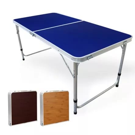 Meja Lipat Portable Outdoor Lipet Koper Camping Table Anti Karat Serbaguna Fleksibel Multifungsi