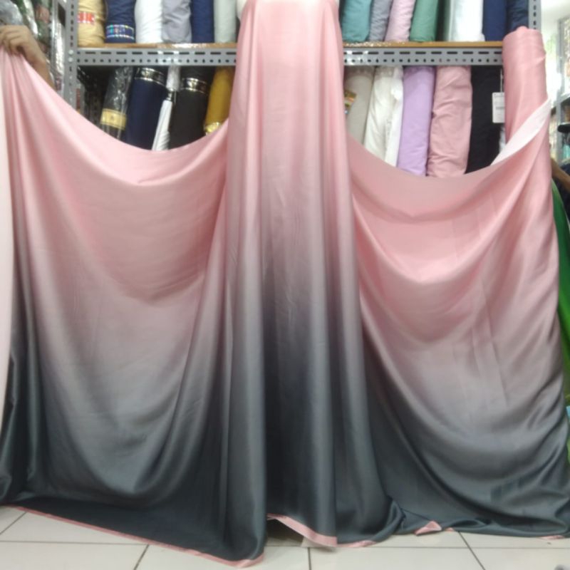 Kain bahan maxmara silk gradasi ombre