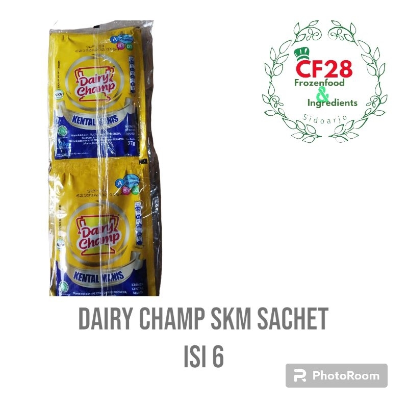 

susu kental manis SKM dairy champ 6 sachet