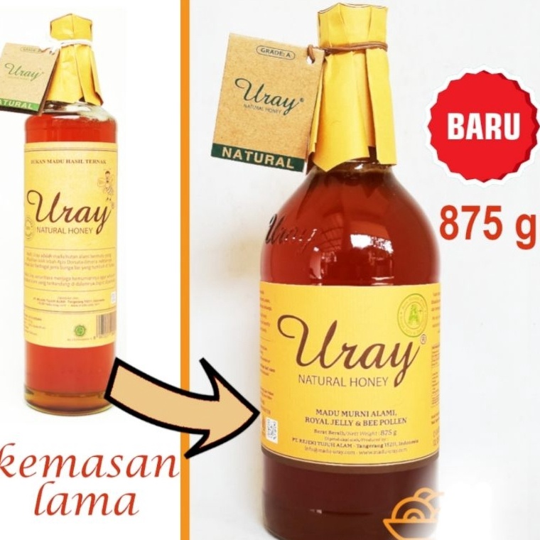 

ZVTUK Madu Uray 875gr (640ml) Royal Jelly and Bee Pollen Free Dus dan Bubblewrap 8crqb