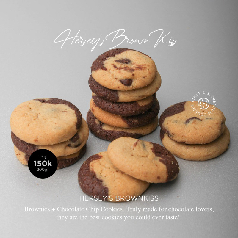 

LIKEy Cookies - Hershey’s Brownkiss | Best- Seller | Premium Artisan Cookies