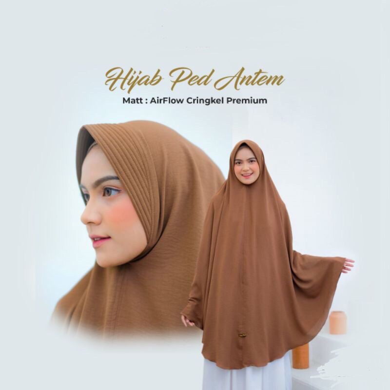 Jilbab Pet Antem L4 Jumbo Crinkle Airflow Anum Hijab