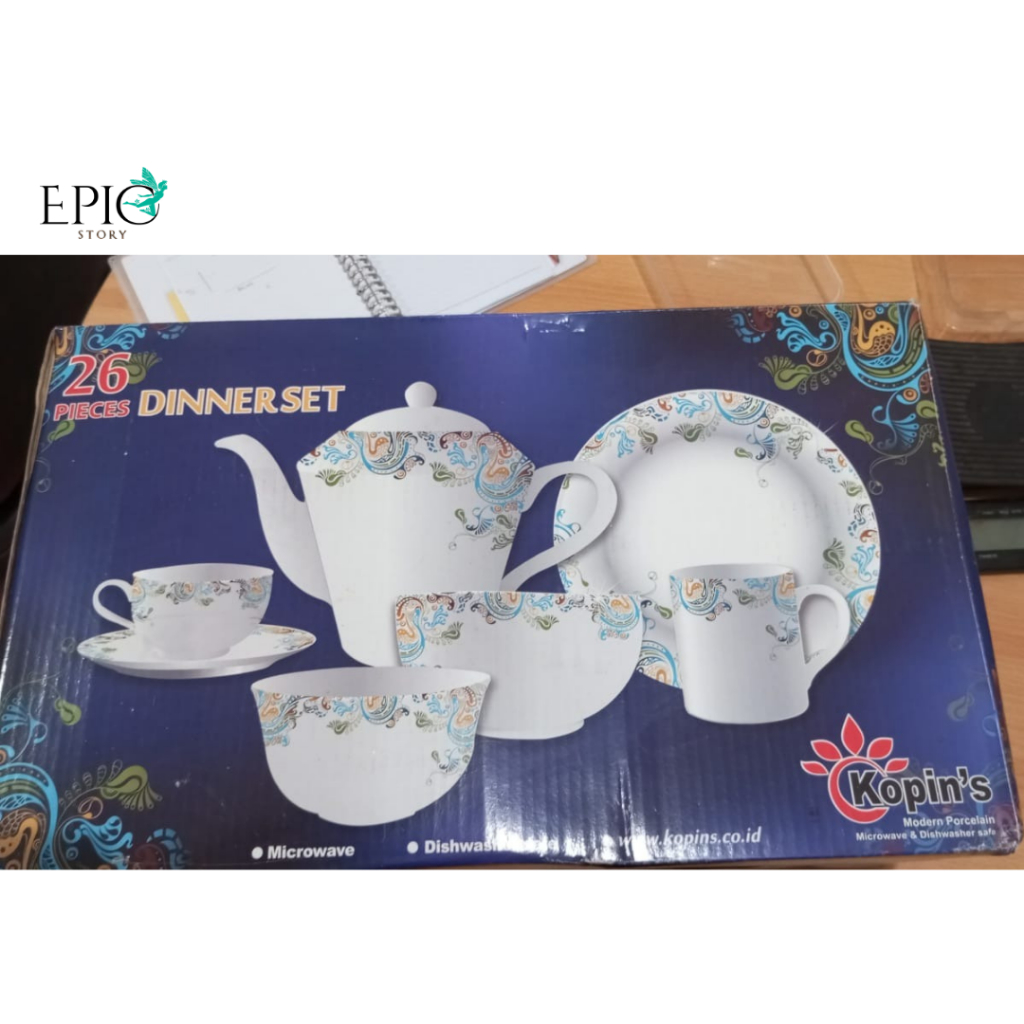 Dinner Set Kopin 26 Pcs/Peralatan Makan Set Keramik Kopin