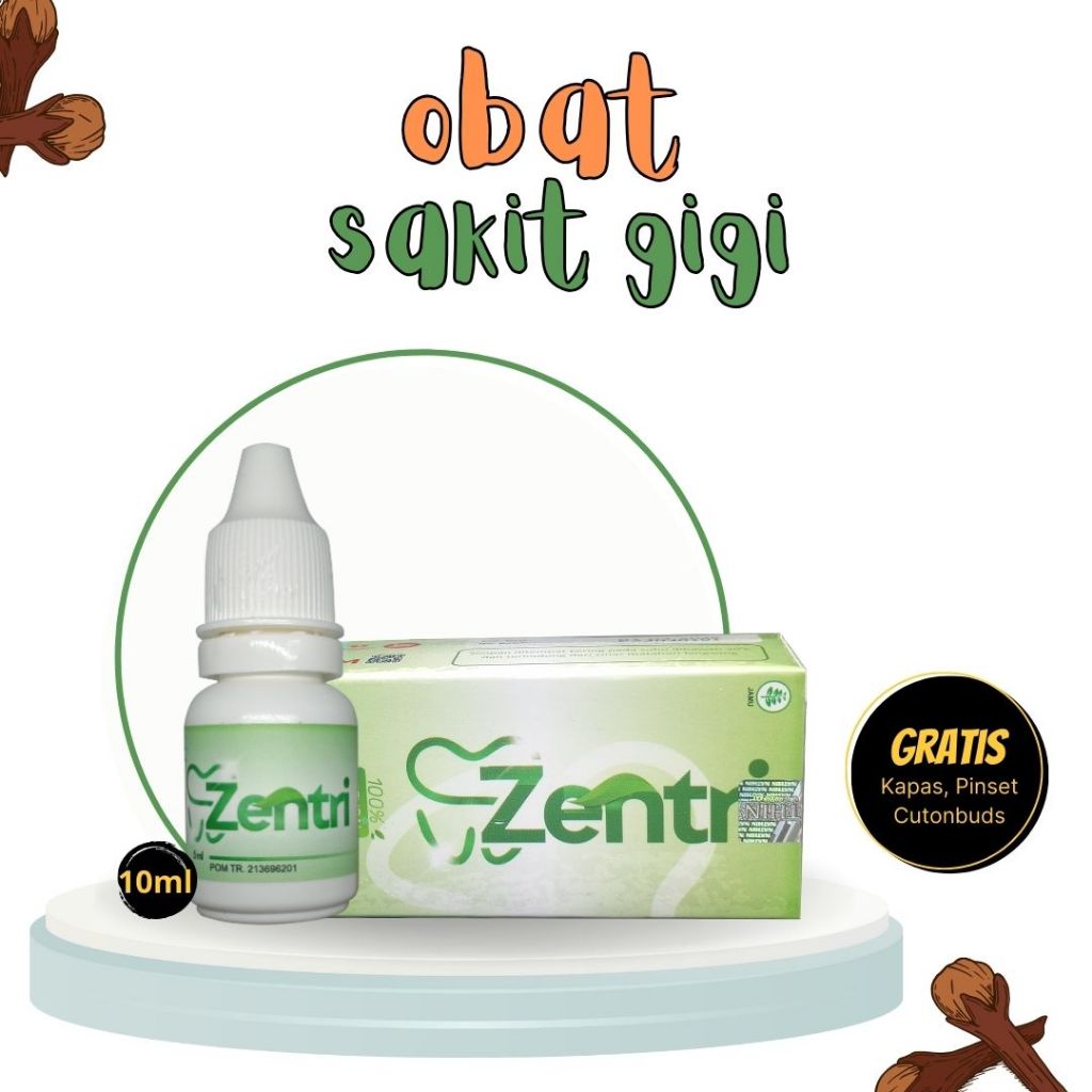 Zentri obat  Sakit gigi manjur ampuh terbaik isi 10ml