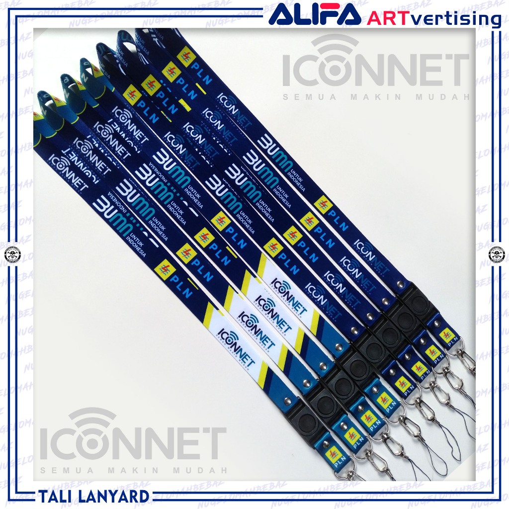 

TALI LANYARD GANTUNGAN ID CARD/HP/KUNCI/DLL... ICONNET PLN