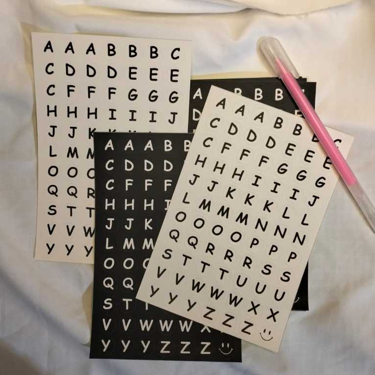 

[Artfull] Sticker Alphabet Cocok Untuk Mempercantik Jurnal / Planner / Catatan
