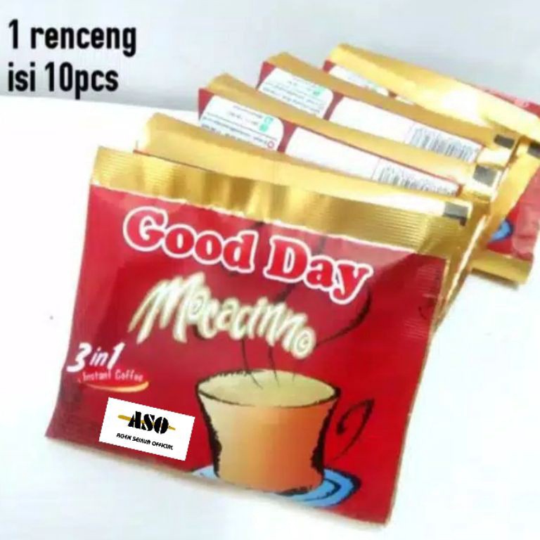 

[♛N22<] GOOD DAY MOCCACINO sachet 20 gram Renceng ( ISI 10 ) [126]