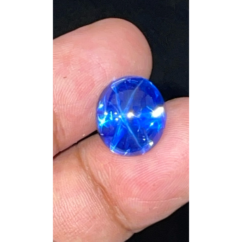 Blue safir star 12x14 mm bangkok,sapir star cutting bawah,blue star sfier harga satuan