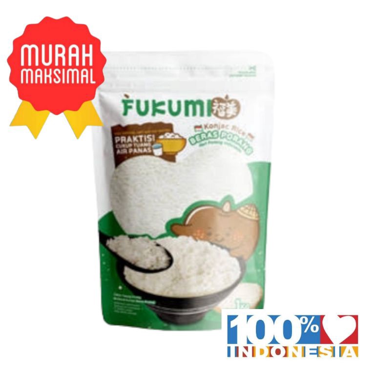 

35 Fukumi Beras Porang Pouch 1KG Diabtx n Diet Friendly Terlarisss ┏