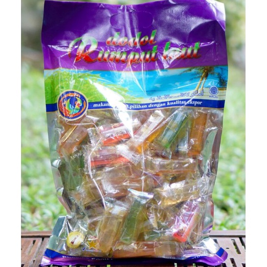 

[KODE VW6CT] Dodol Rumput Laut Plastik Bening 800 gr