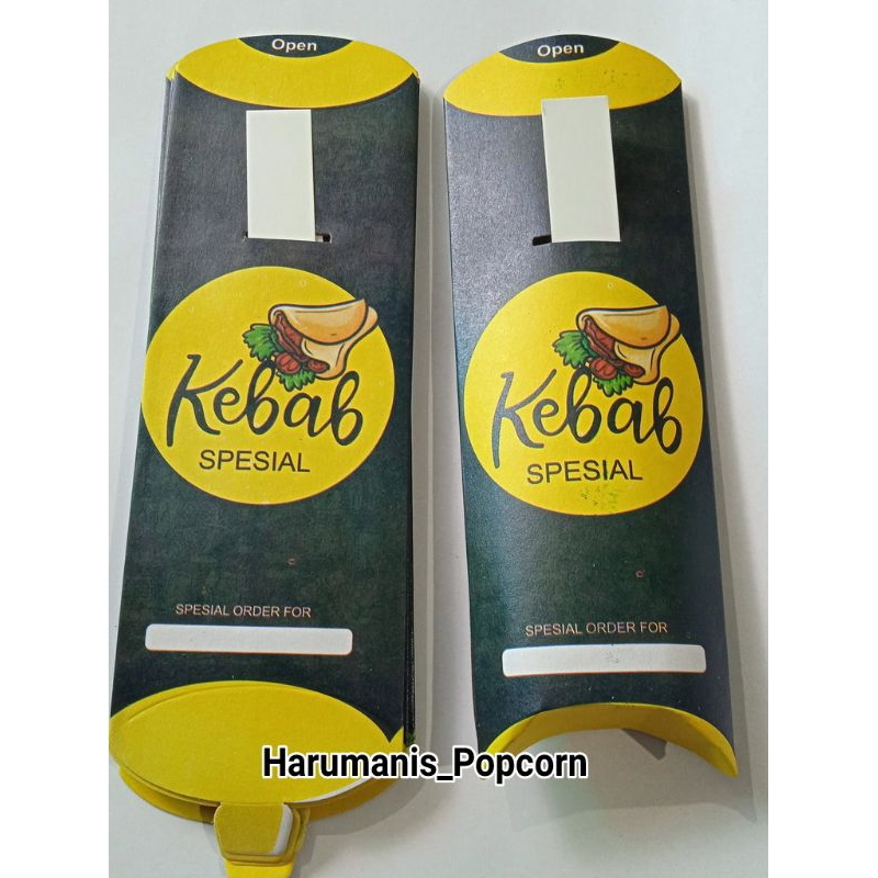 

100 Lembar kertas kebab / Bungkus kebab / Dus kebab
