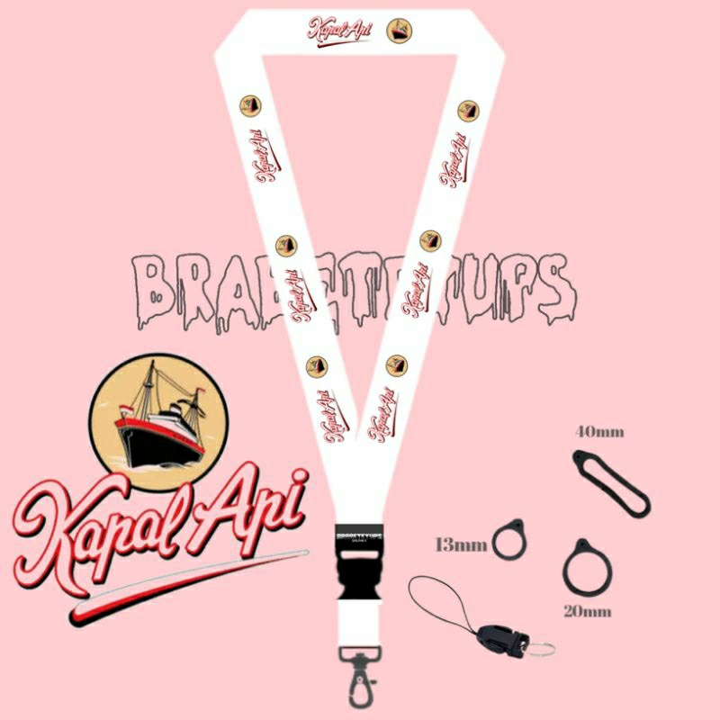

LANYARD PUTIH KAPALAPI / TALI LANYARD LOGO COFFE / GANTUNGAN HANDPHONE HOLDER NAME TAG KARTU NAMA ID CARD / LANYARD POLOS / LANYARD PUTIH BESTSELLER