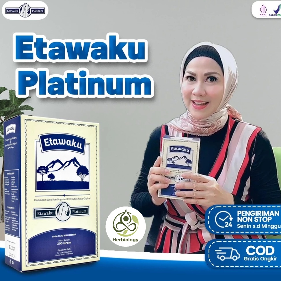 

MWQT0 Etawaku Platinum | Susu Kambing Etawa & Krimer Nabati Isi 200gr Herbiology 6phjk