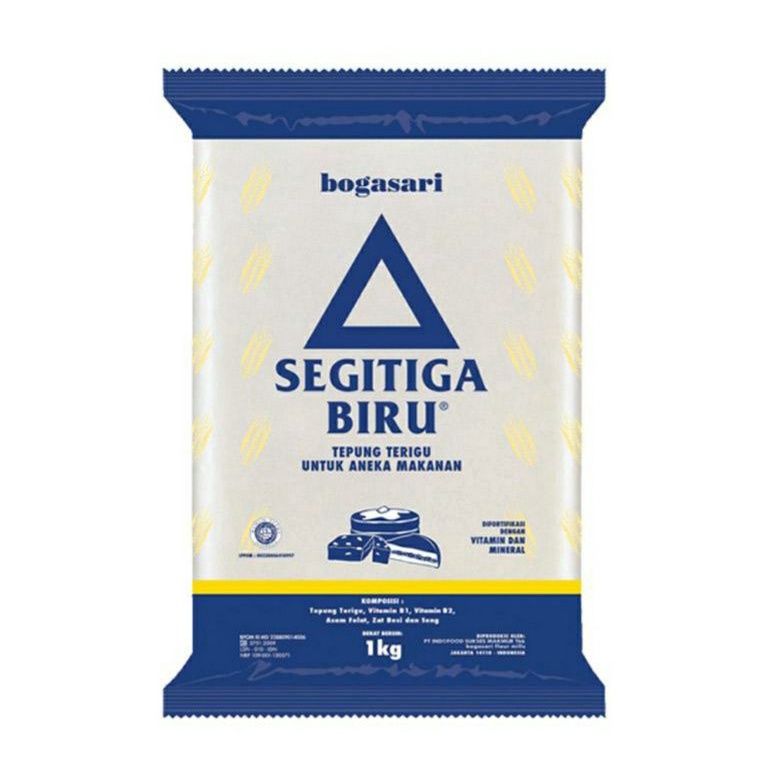 

[Produk IQ91] TEPUNG TERIGU SEGITIGA BIRU 1 KG Harga Termurah ┏(