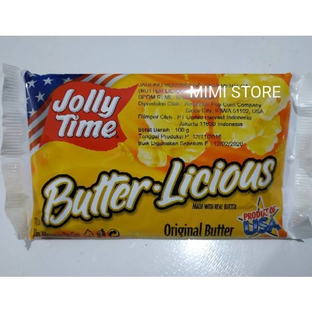 

[Produk V936] POP CORN JOLLY TIME RASA BUTTER LICIOUS Best Product Ｏ☆