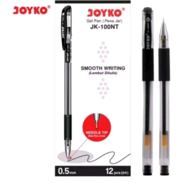 

[KODE VW6NT] (12pcs) Pulpen Gel Joyko JK-100NT