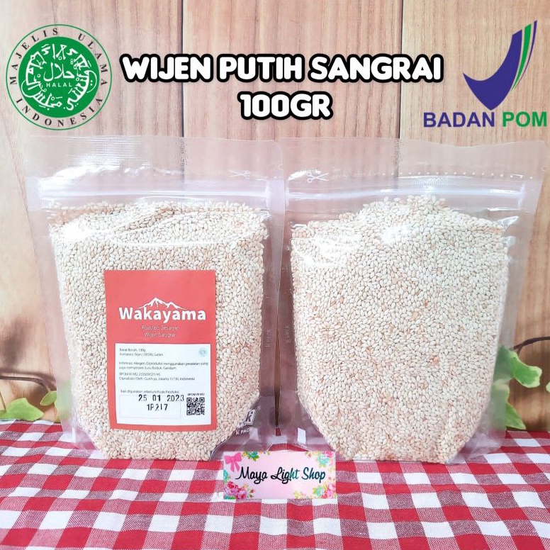 

Mur4h Wijen sangrai 100gr roasted white sesame seed taburan wijen putih oven Weekend