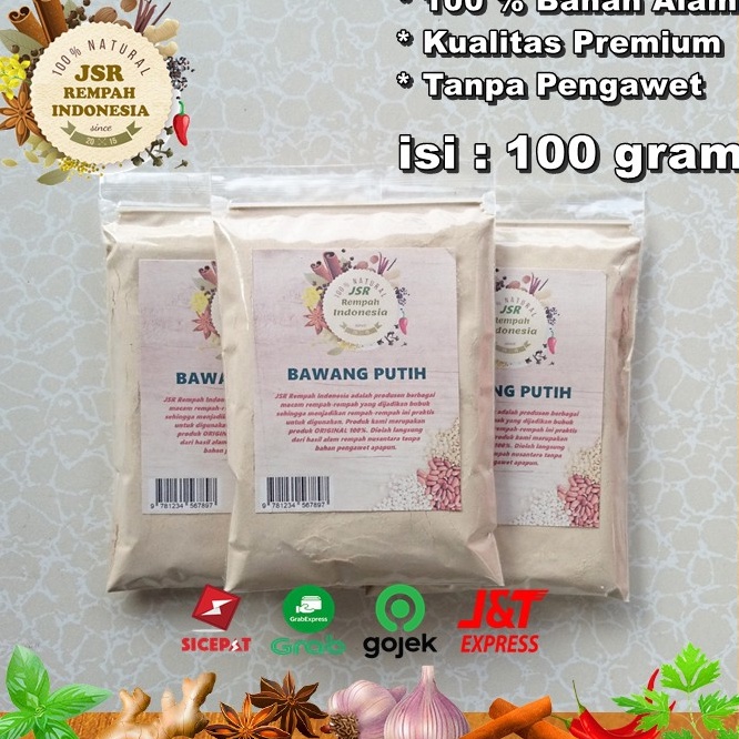 

COD➨ BAWANG PUTIH BUBUK ISI 100 GRAM BUMBU DAPUR JSR REMPAH GROUND GARLIC POWDER 66