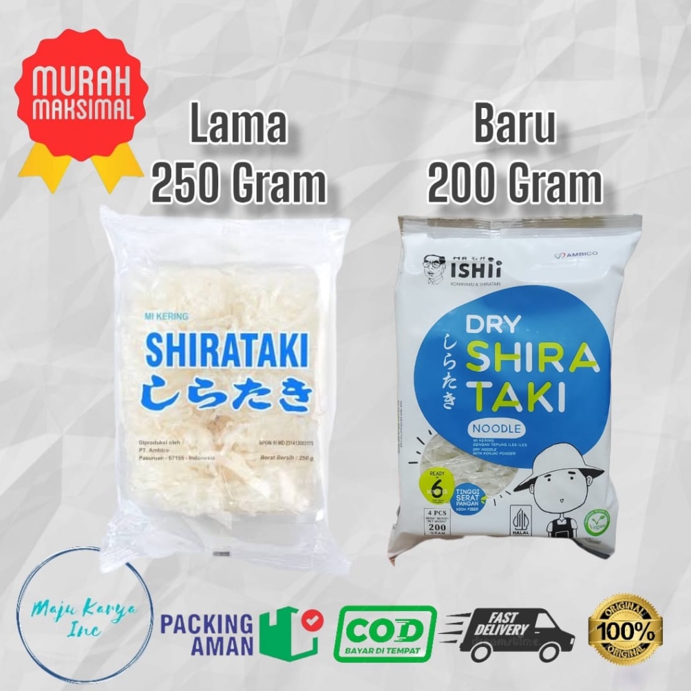 

Re44dy Dry Shirataki Mie Shirataki kering 250 gram [246]