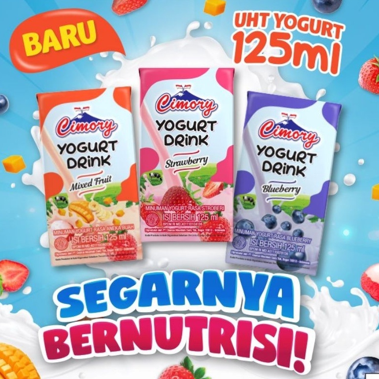 

[✥C9➢] 1 dus isi 40pcs cimory yogurt drink 125ml mix [192]
