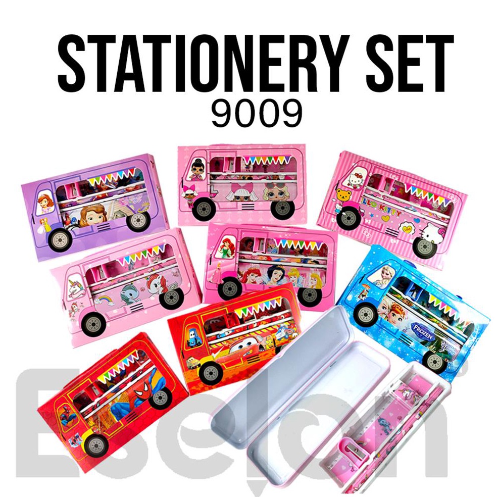 

[♢Y17>] Stationery set Fancy 9009 /Paket Alat Tulis Set 6IN1 Karakter [214]