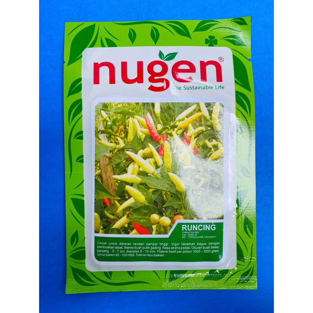 Benih cabai rawit RUNCING isi 10gr dari NUGEN