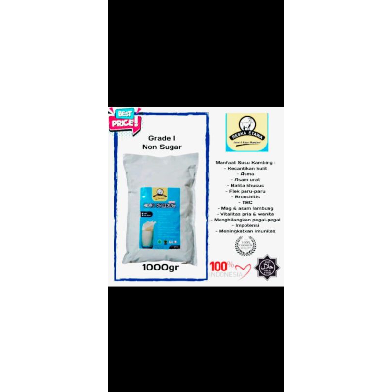 

susu Kambing Etawa 1Kg ( Sugar & Non Sugar )