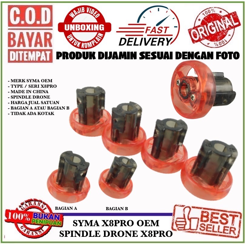 SYMA X8PRO OEM SPINDLE / PENGUNCI MAIN GEAR DRONE SPARE PART DRONE