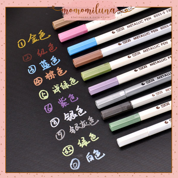 

Pulpen metallic warna warni spidol metallic pen aesthetic MK1546