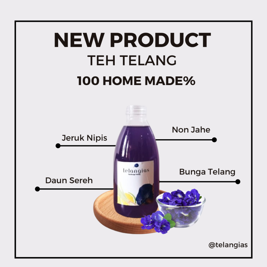 

Telangias Es Teh Telang Jahe 350 ml
