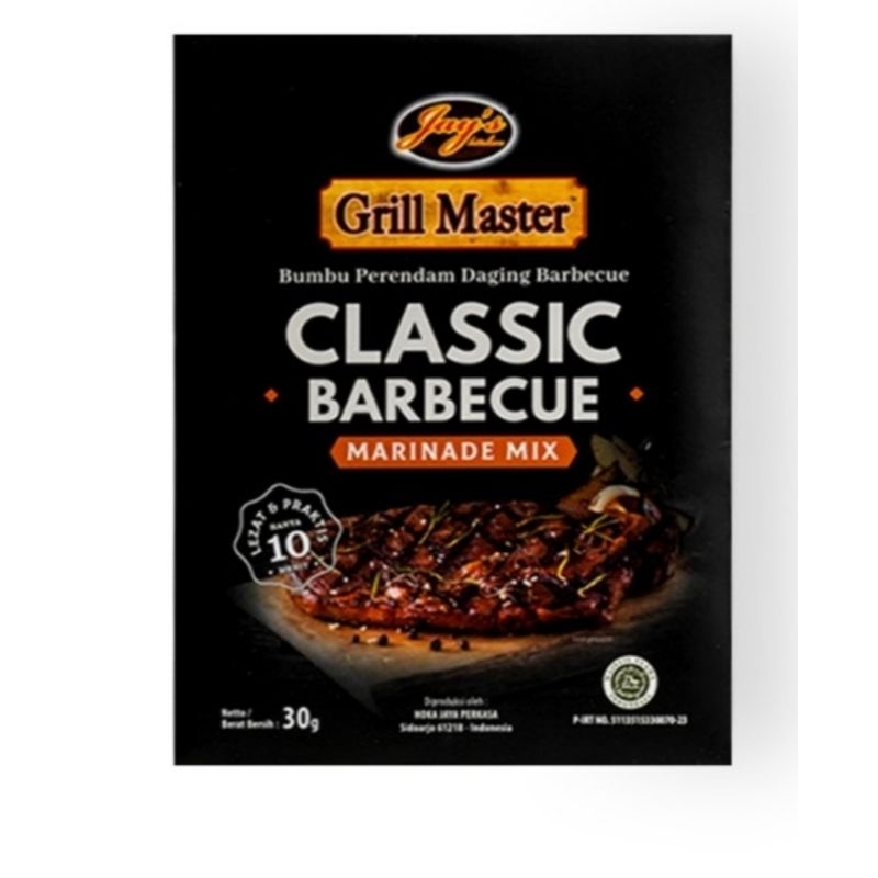 

Jays Grill Master Classic Barbecue Marinade Mix