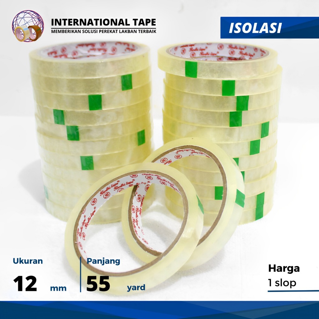 

ISOLASI BODHI TAPE" 12/24mm x 55 yard TAPE "PCS" MURAH