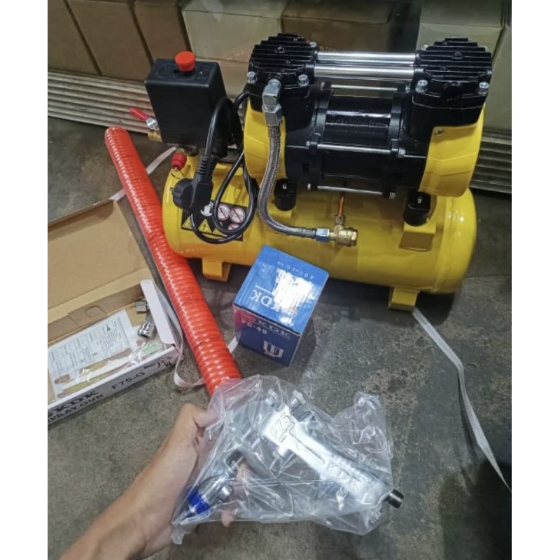 PAKET CAT KOMPRESOR OILES SILENT BENZ WERK