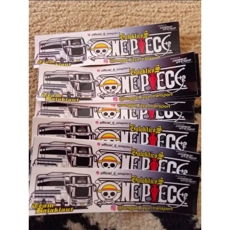 

6 stiker bus basuri ONE PIECE