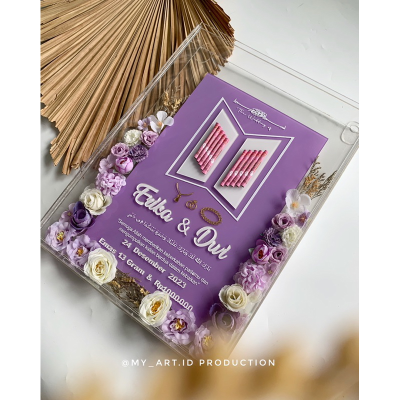 Mahar Pernikahan Akrilik  BTS | mahar tema ARMY