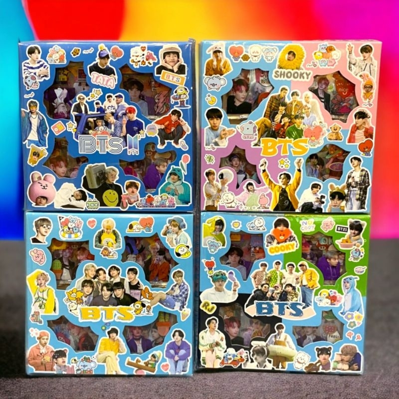 

Stiker BTS 1 Box isi 100 Lembar - Sticker Viral Nono BTS Bahan PVC Anti Air