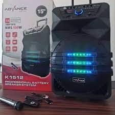 Advance Speaker Aktif 15" Meeting Bluetooth K1512 Salon Aktif Free 2 M