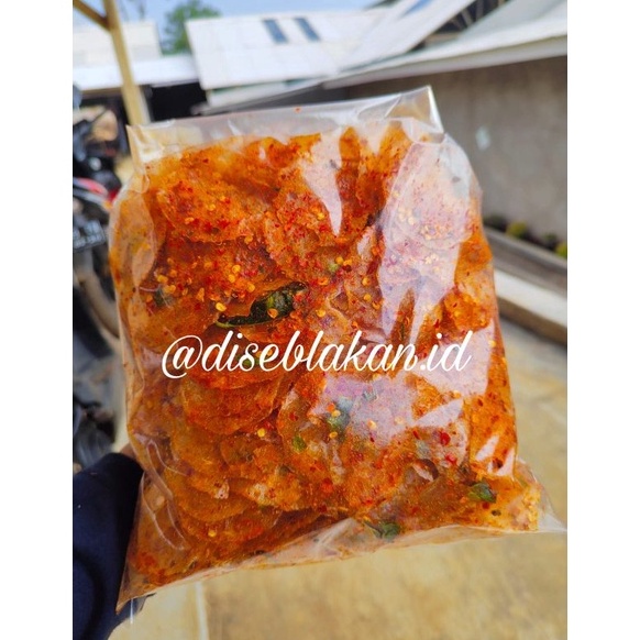 

Re4dy Stock KRIPCA kripik kaca pedas daun jeruk 500gram Cuci_Gudang