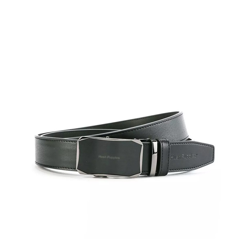 HUSH PUPPIES - A50550 Men Belt KULIT ASLI - BLACK