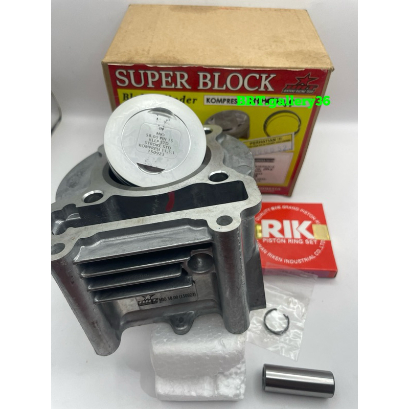 BRT BLOK PISTON 58mm MIO SPORTY MIO KARBU