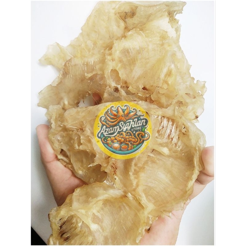 PERUT IKAN HIPIO KERING MENTAH/YI PHIAU/GELEMBUNG IKAN MANYUNG/FISH MAW 300GRAM