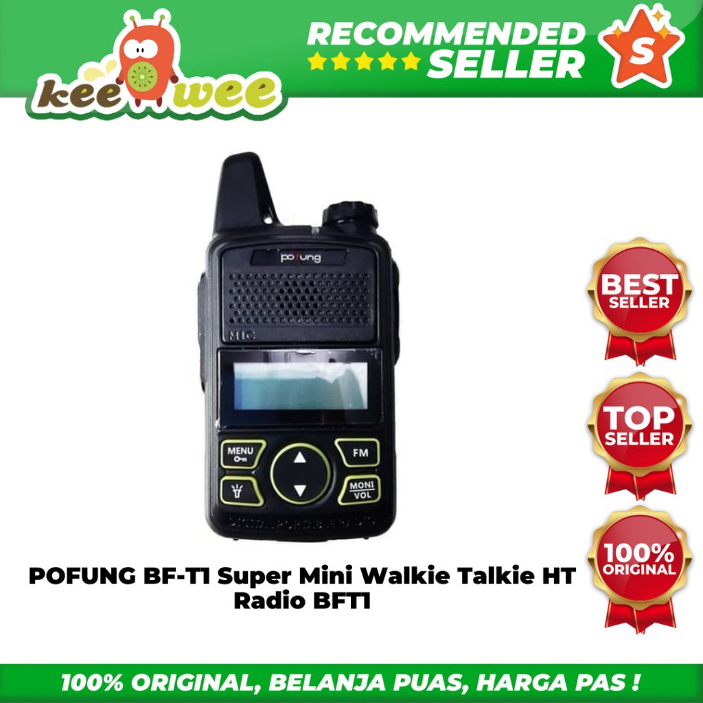 POFUNG BF-T1 Super Mini Walkie Talkie HT Radio BFT1