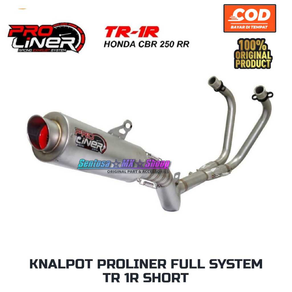 [ PROLINER ORIGINAL ] KNALPOT RACING TR - 1R SHORT ORIGINAL PROLINER CBR 250 RR | R25 | MT25 | NINJA
