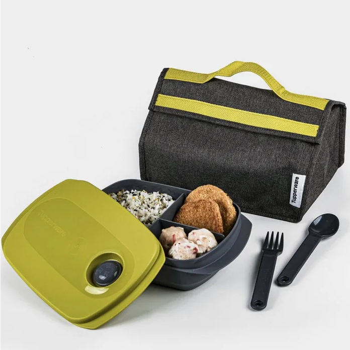 BYO abu tupperware tempat makan ori / Xtreme meal box hitam TUPPY JADUL BAHAN LEBIH TEBAL