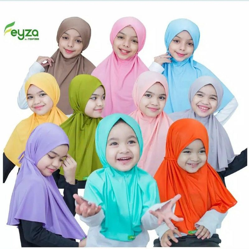 (COD) Jilbab Instan Anak Non Pet Simple Kids | Hijab Instan Anak Kerudung Instan Anak