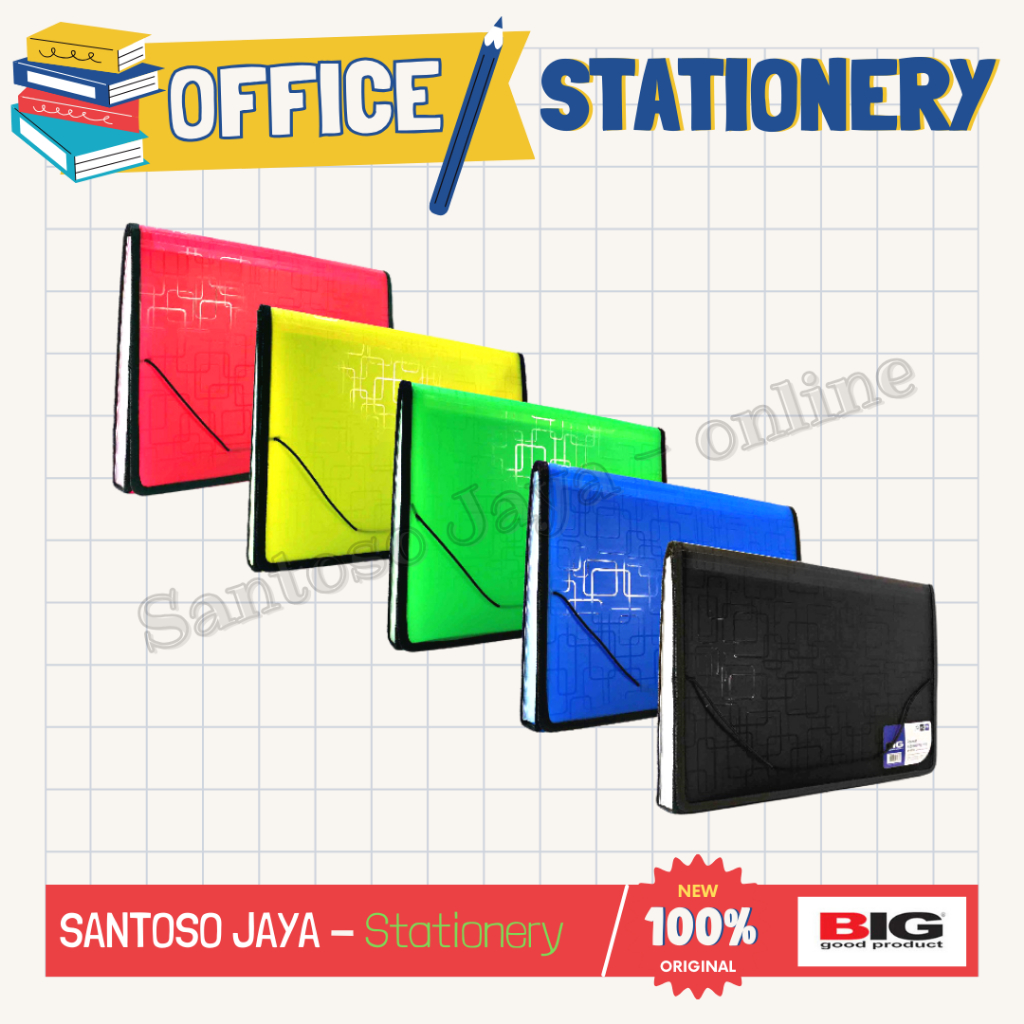 

Expanding File BIG - Organizer Document F4 Folio - Pocket Tali XP-8006