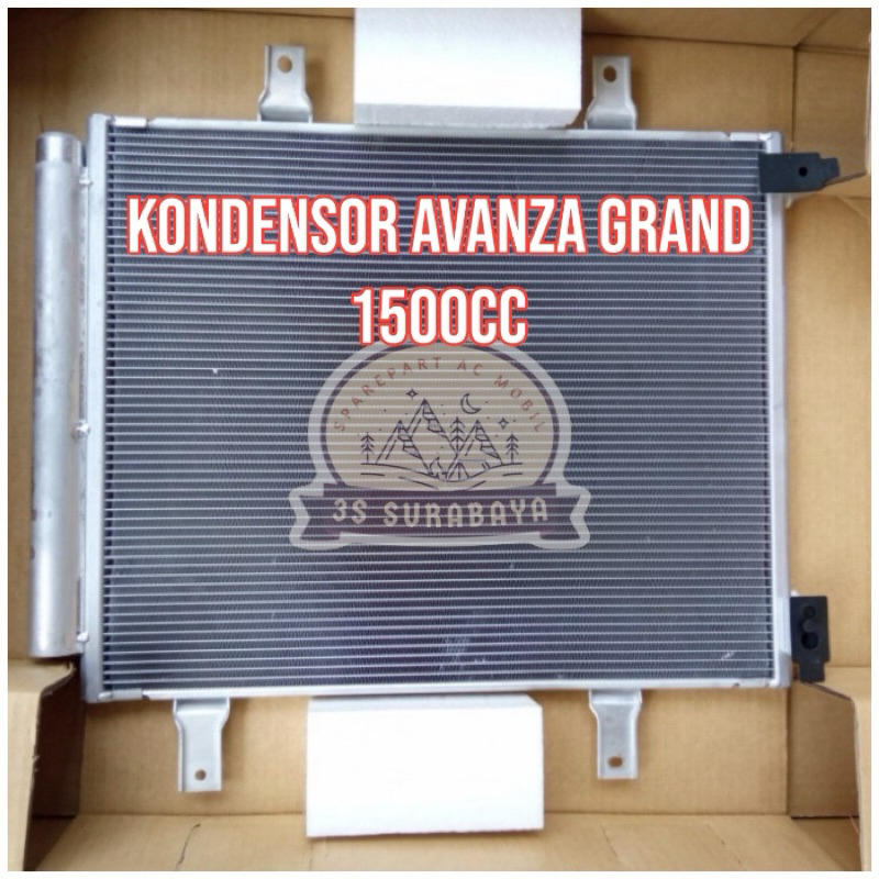 Kondensor Avanza Grand 1300 cc 1500 Cc 2016-2020 Denso Coolgear Asli Ac mobil (Baru/New) Condensor