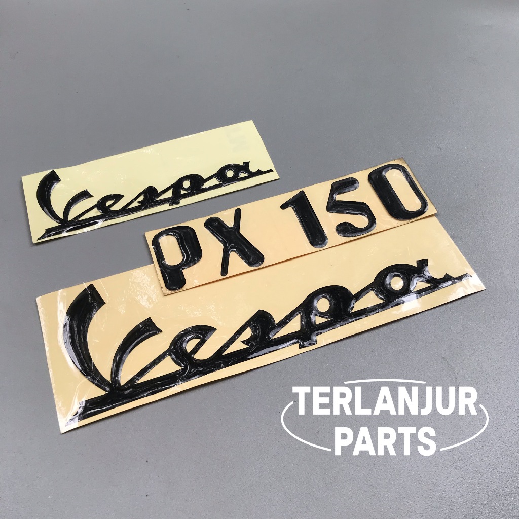 Emblem vespa set stiker resin timbul vespa New px import